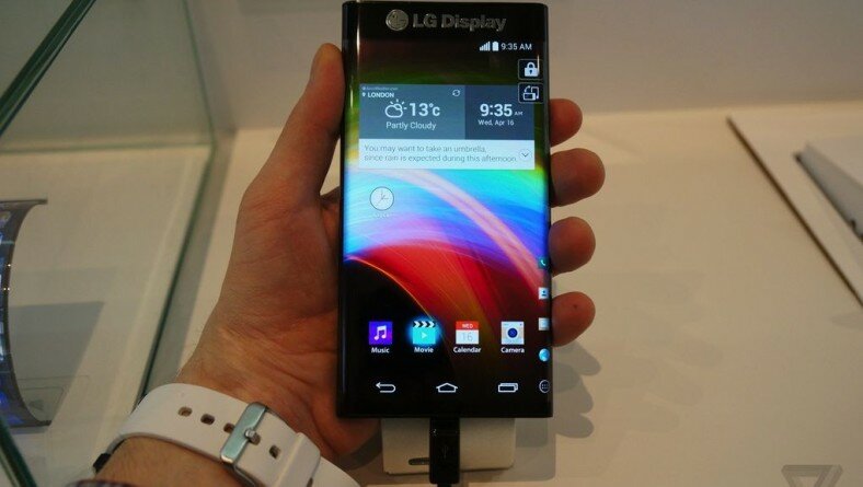 LG Electronics ra mắt LG Display màn hình cong cạnh tranh với Samsung